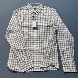 Van Heusen Men's Regular Fit Button Down‎ Collar Dress Shirt Sz M Brand New